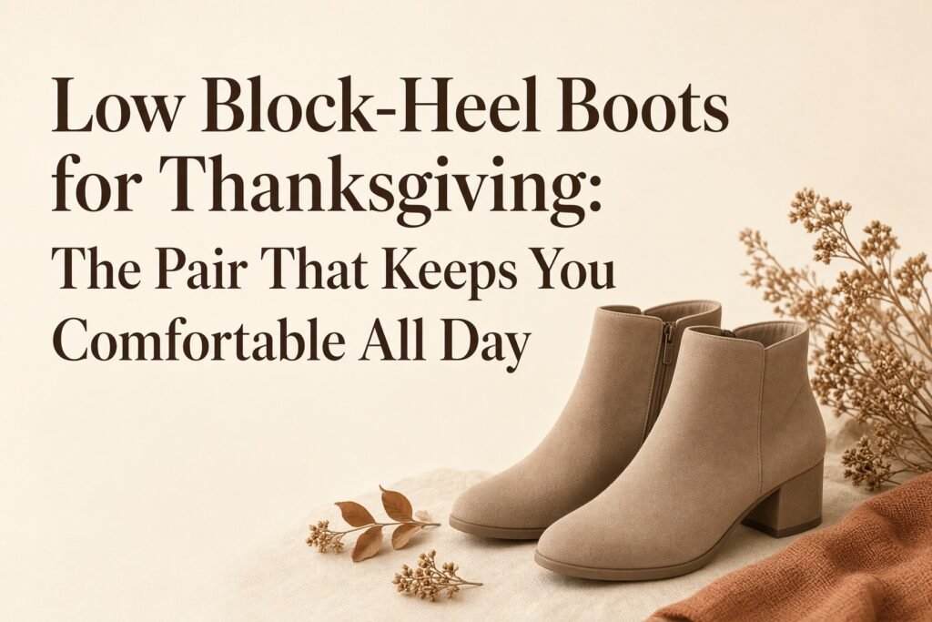 Low Block-Heel Boots for Thanksgiving